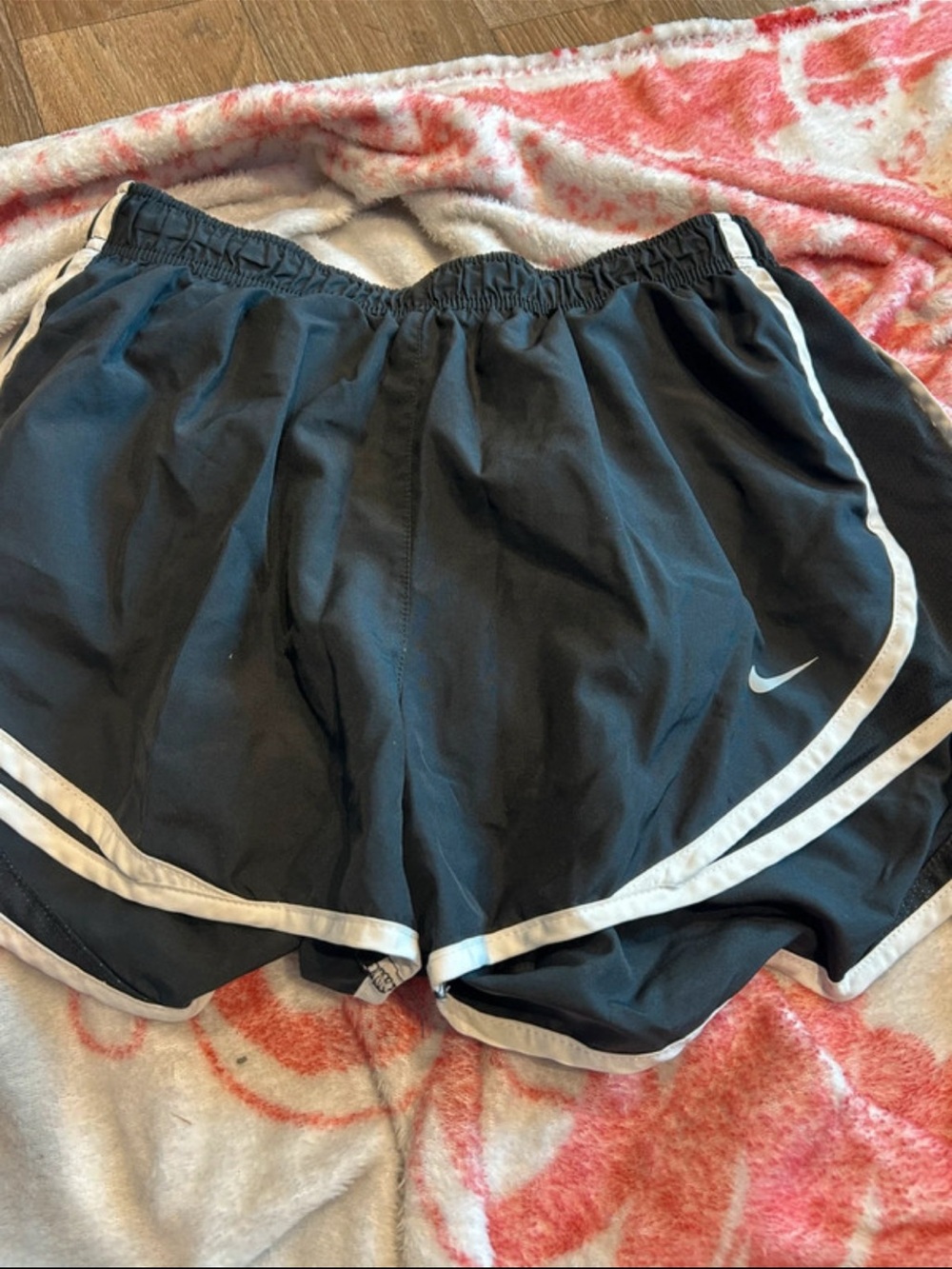 Nike Black Athletic Shorts with White Trim
